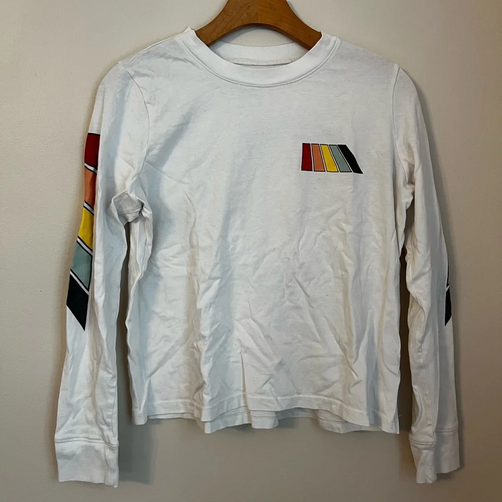 Long Sleeve White Graphic Shirt from Madewell - Picture 1 of 5